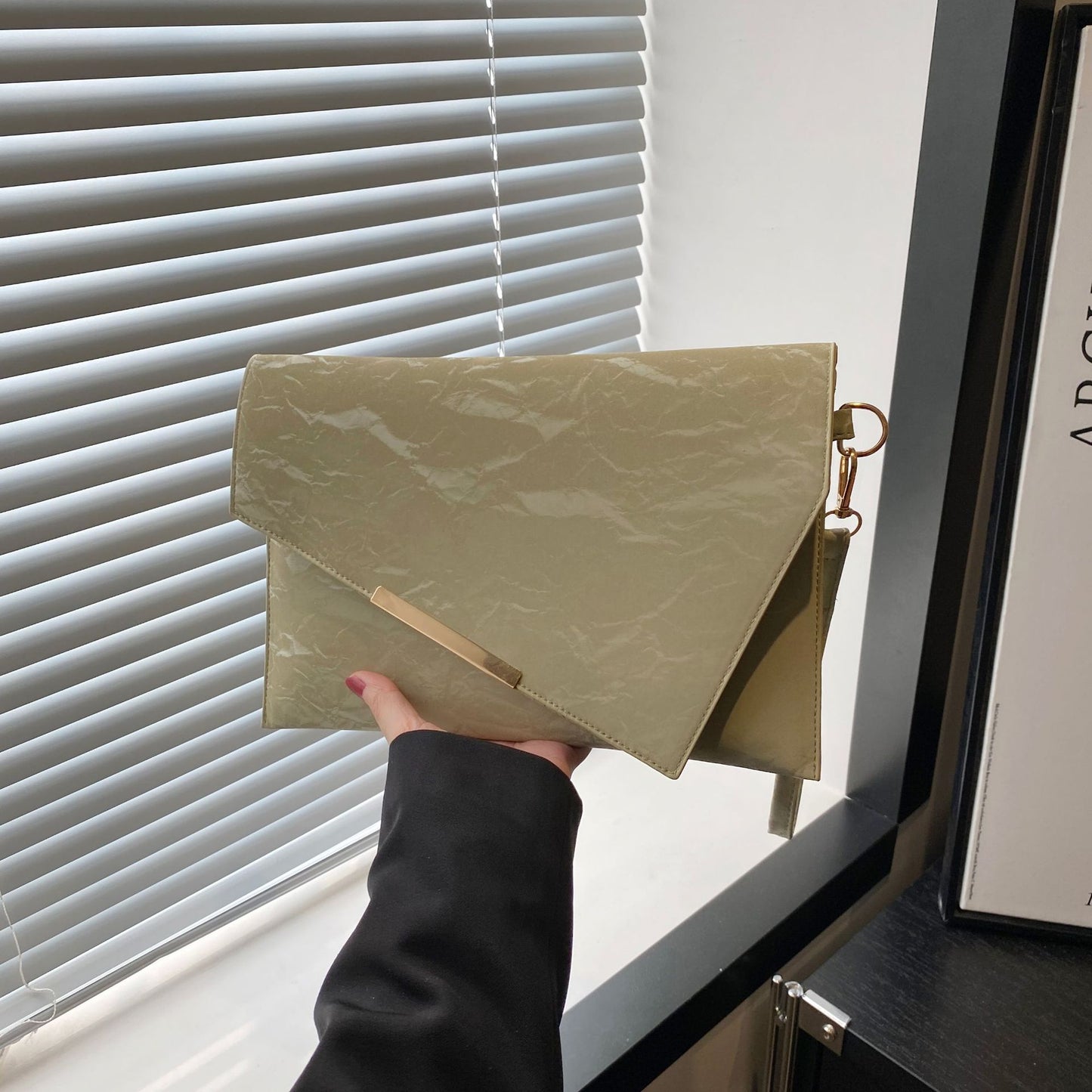 Artisan Leather Clutch with Unique Design