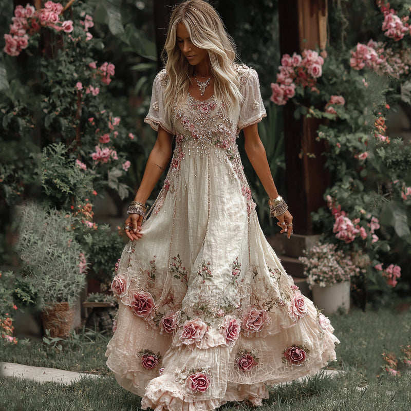 A Vintage Style Dress with Delicate Timeless Details