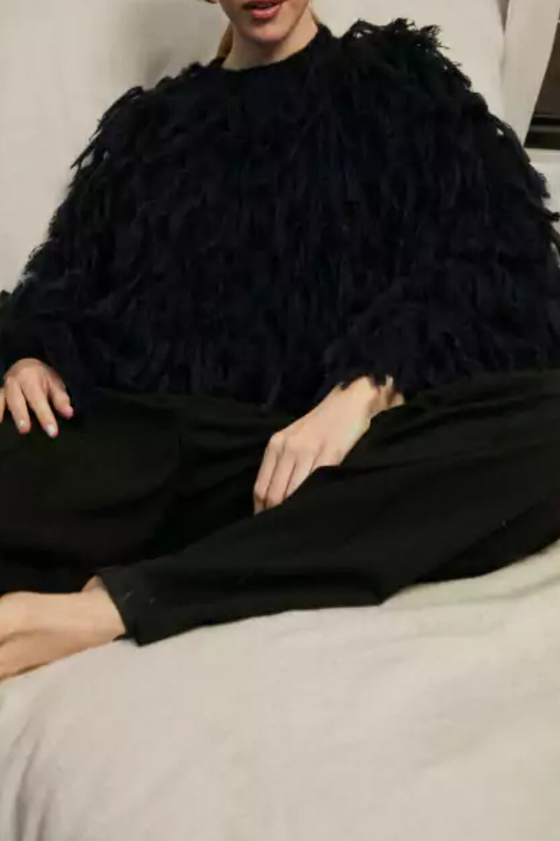 A Vintage Style Sweater with Delicate Timeless Details