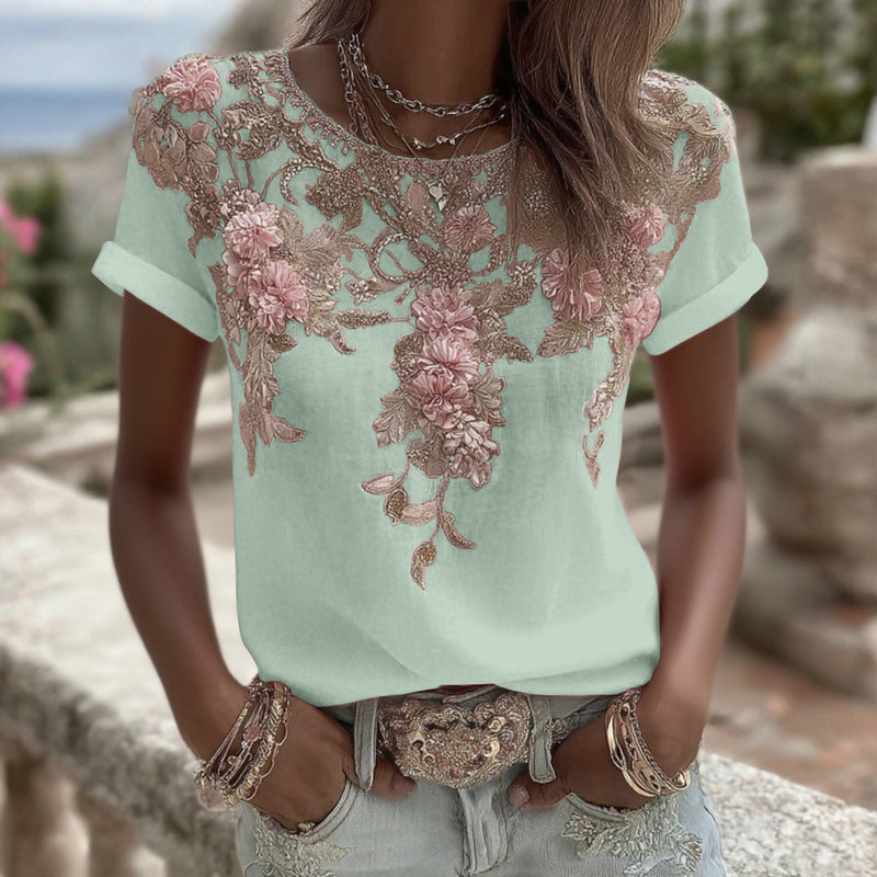 A Vintage Style T-Shirt with Delicate Timeless Details