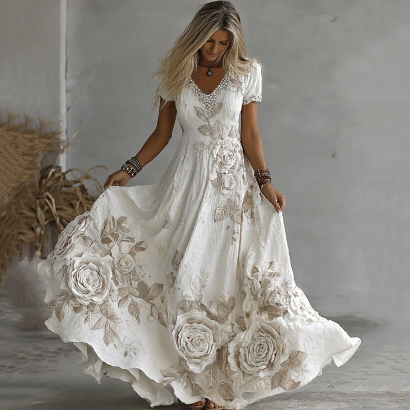 A Vintage Style Dress with Delicate Timeless Details
