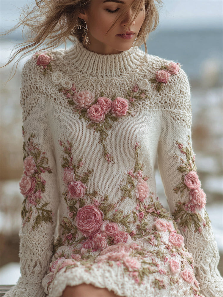 A Vintage Style Sweater with Delicate Timeless Details