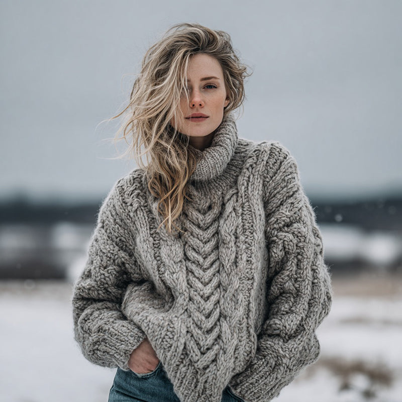Classic Vintage Sweater with a Flattering Fit
