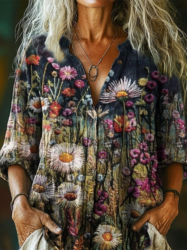 A Vintage Style Shirt with Delicate Timeless Details