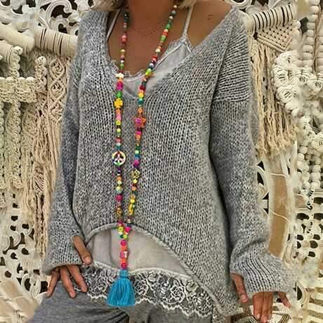 Well Tailored Sweater with a Graceful Silhouette
