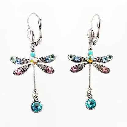 Carved Dragonfly Earrings