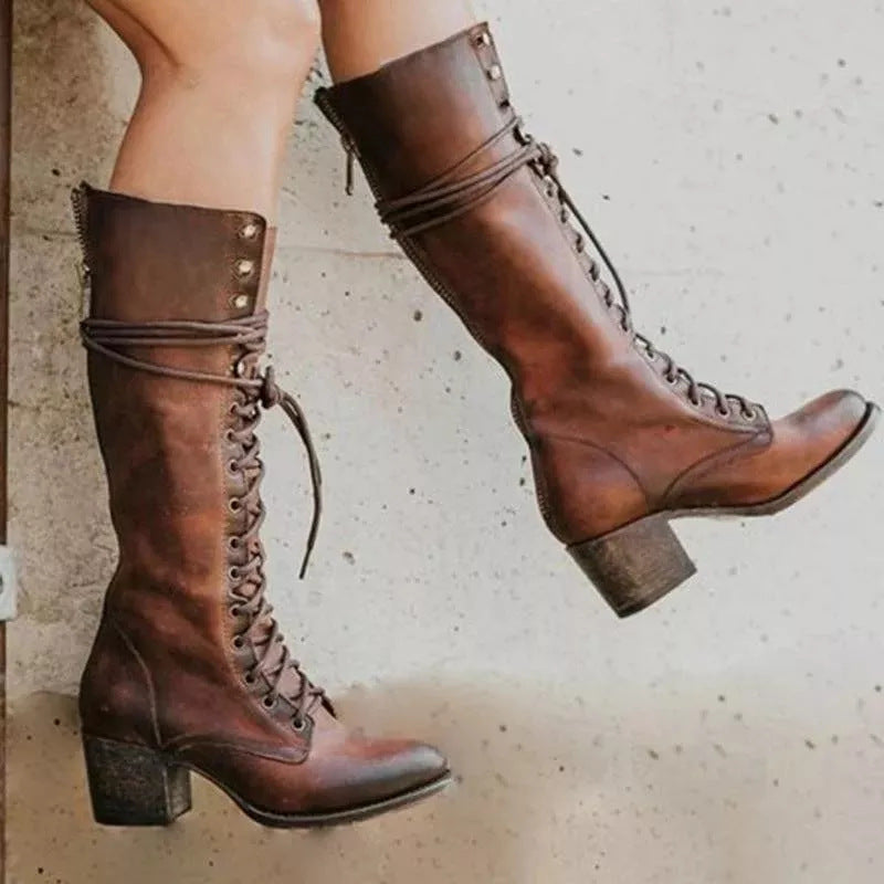 Vintage Inspired Orthopedic Boots
