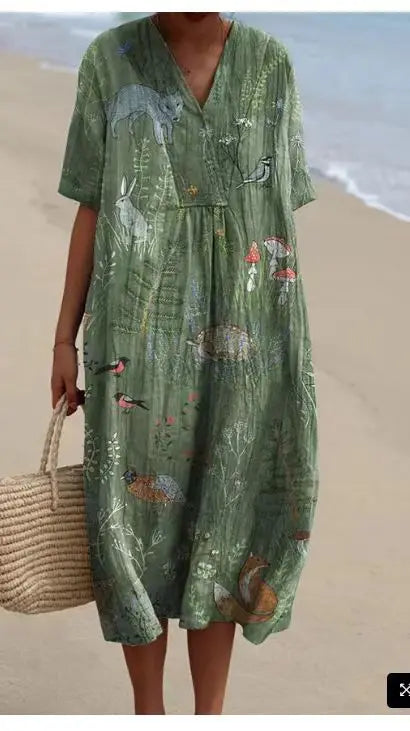 Classic Vintage Dress with a Flattering Fit