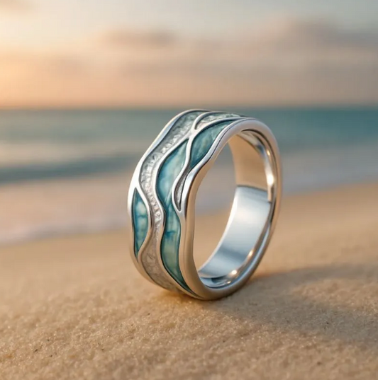 Ocean Glow Aurora Ring