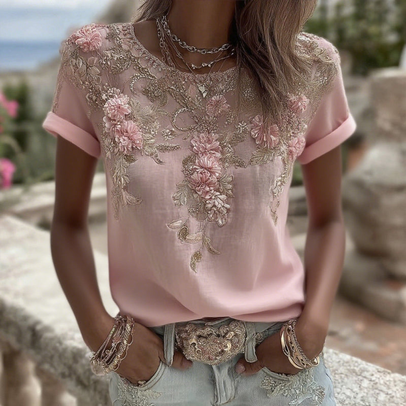 A Vintage Style T-Shirt with Delicate Timeless Details