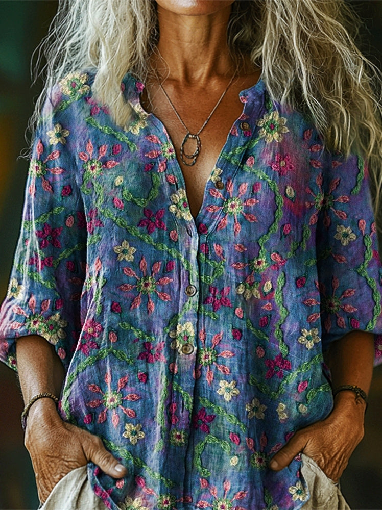 A Vintage Style Shirt with Delicate Timeless Details