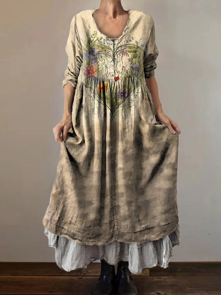 Classic Vintage Dress with a Flattering Fit