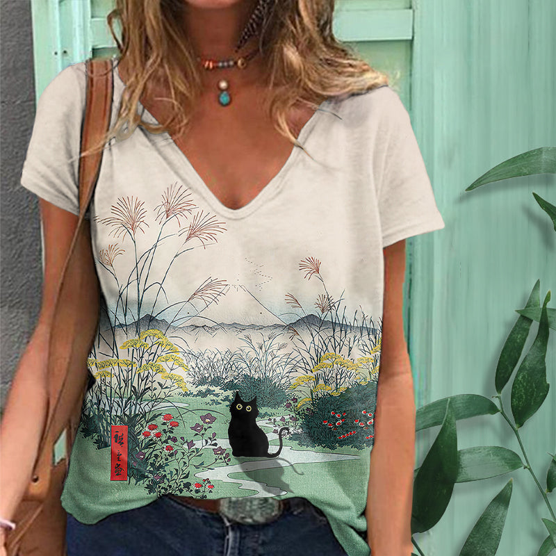 Well Tailored T-Shirt with a Graceful Silhouette