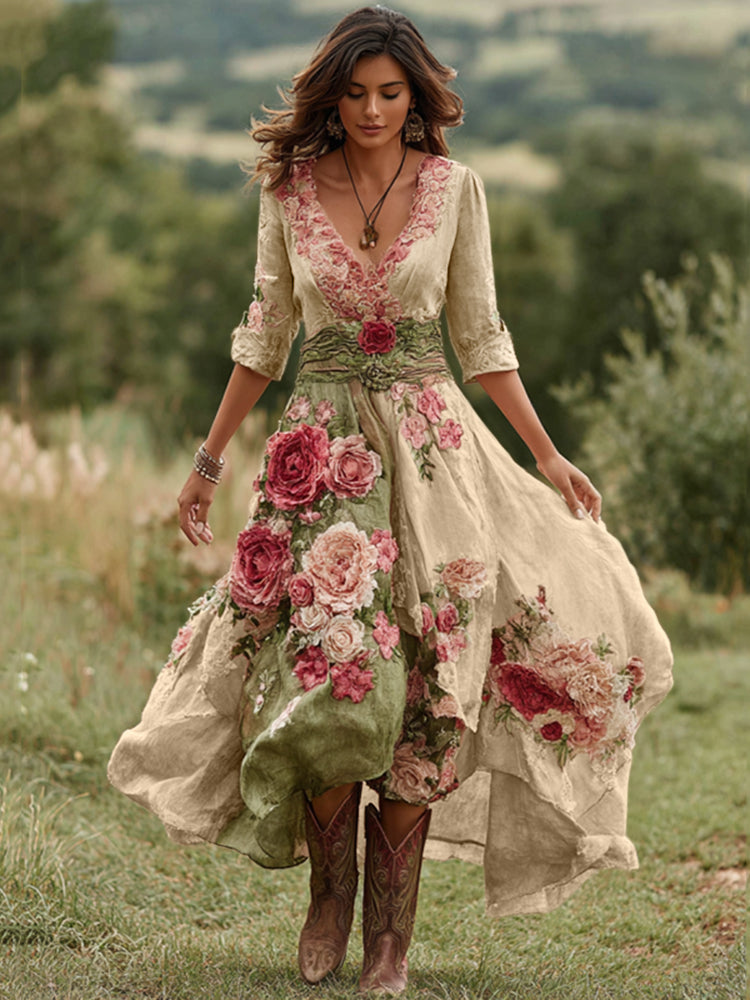 Classic Vintage Dress with a Flattering Fit