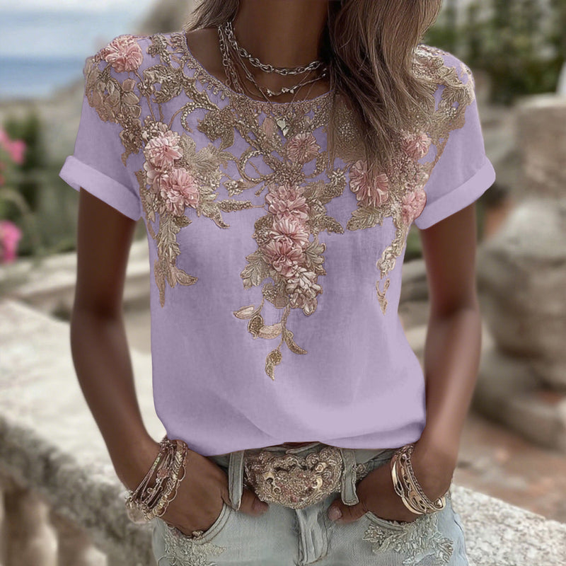 A Vintage Style T-Shirt with Delicate Timeless Details